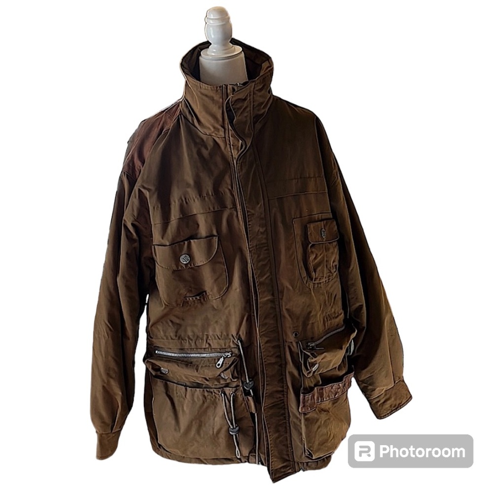 Structure Brown Chunky Military Style Vintage Coat Size L